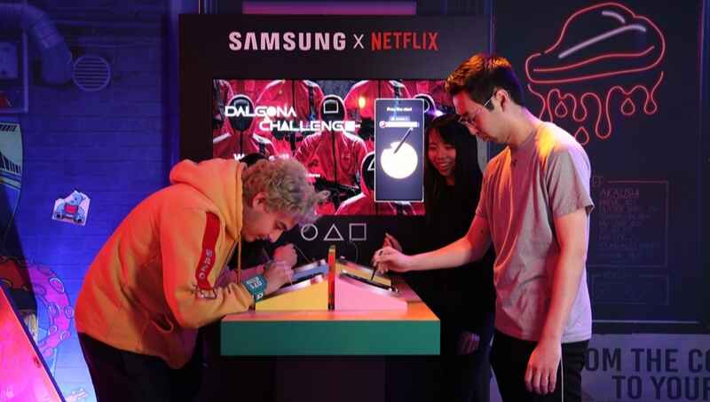 Samsung announced it has become an official partner for Netflix’s “Squid Game: The Trials.” Photo: Samsung