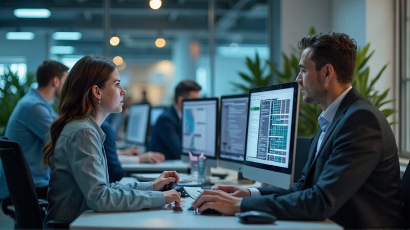 Representational AI-generated Image of People Working on Computers. Photo: RMN News Service